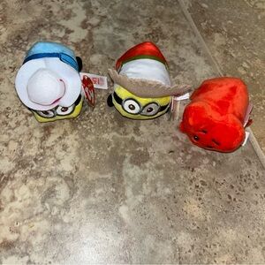 Ty Teeny Tys Despicable Me 3 Plush lot new nwt  heart emoji movie Dave Jerry